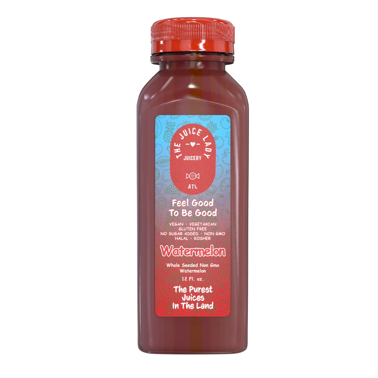 WATERMELON – Whole Seeded Non-GMO Watermelon Juice (1 Bottle · 12 fl oz)