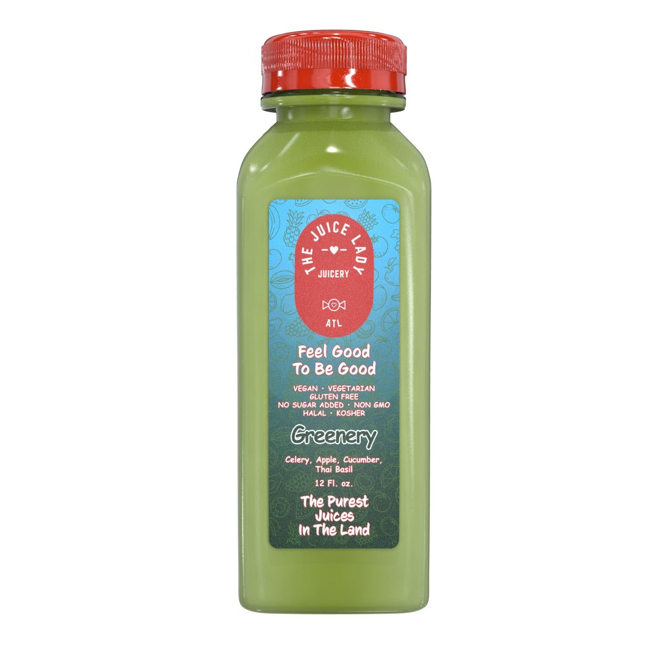 GREENERY - Celery, Apple, Cucumber, Thai Basil 1 Bottle (12 fl oz)