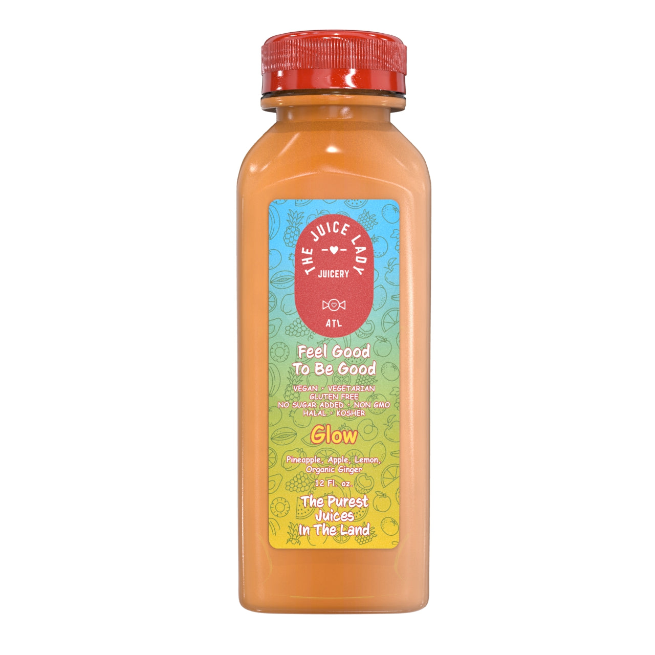 GLOW - Pineapple Apple Organic Ginger & Lemon 1 Bottle (12 fl oz)
