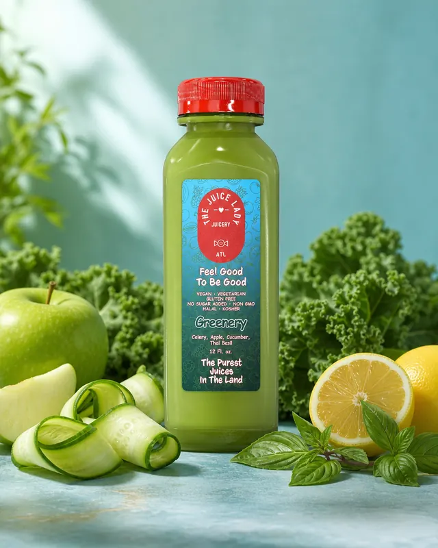 ENERGY - kale, apple, cucumber, pineapple, lemon & organic turmeric 1 Bottle (12 fl oz)
